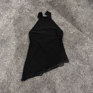 Zara Black Halter Neck Tank Top